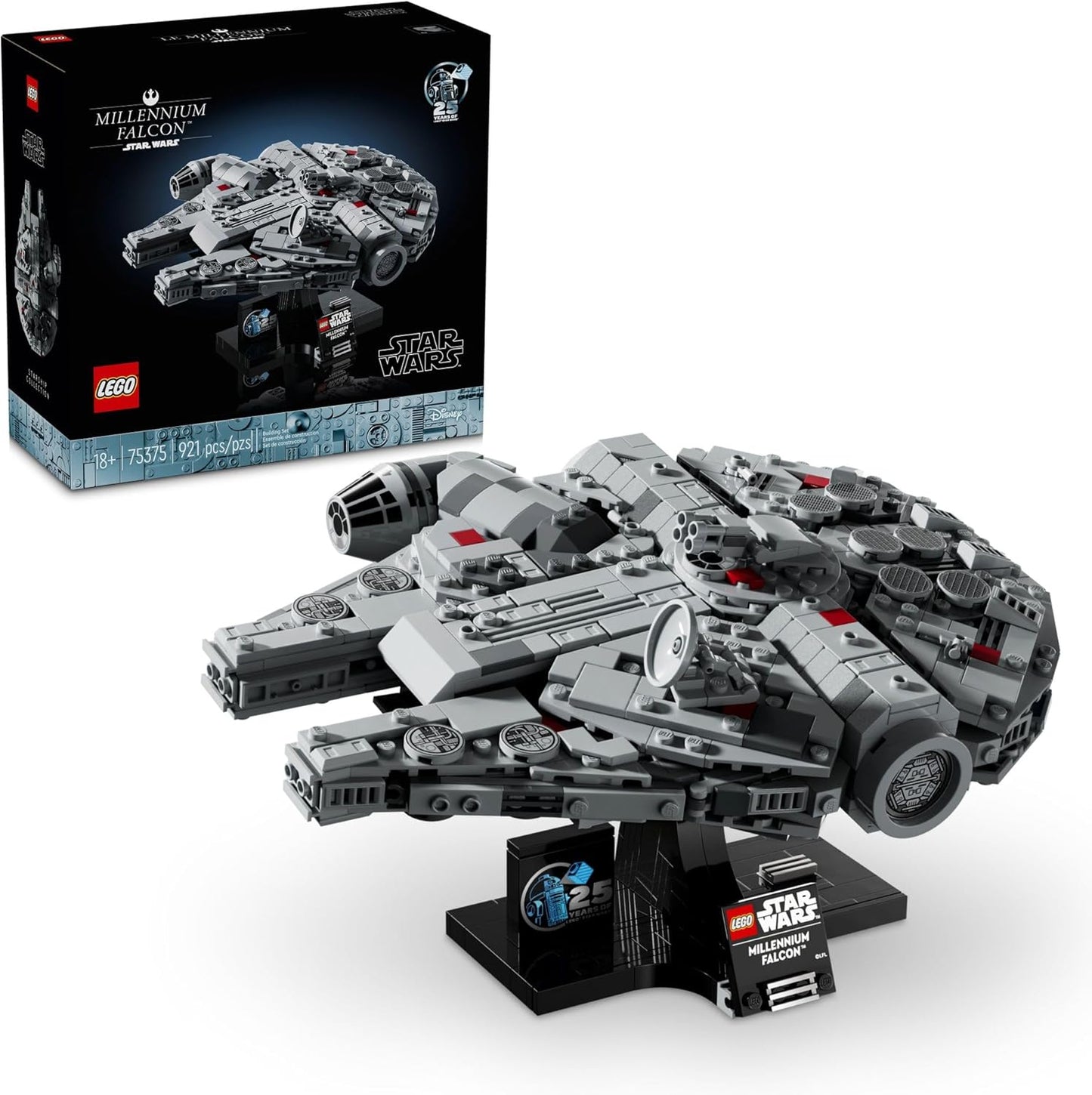 LEGO Star Wars – Faucon Millenium (75375) | 25e anniversaire – Maquette collector pour adultes - LumeraKids