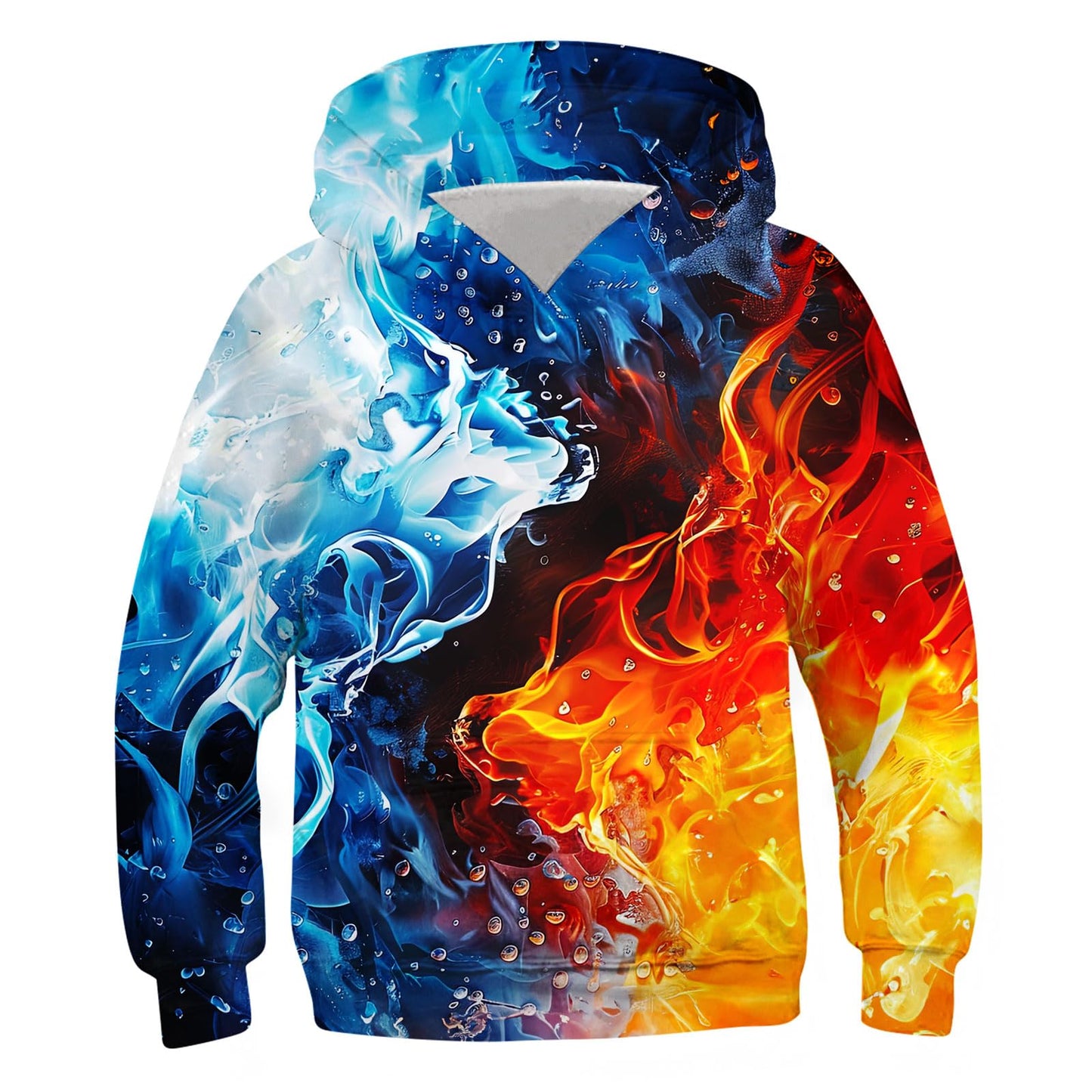 Idgreatim Hoodie 3D Graphique Enfant — Imprimé Animaux & Motifs, 88% Polyester | 6-16 Ans