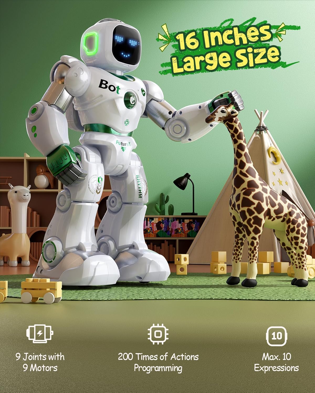 Ruko Robot Intelligent Enfant — Télécommande, Voix & App, Danse & Programmation | 4-9 Ans