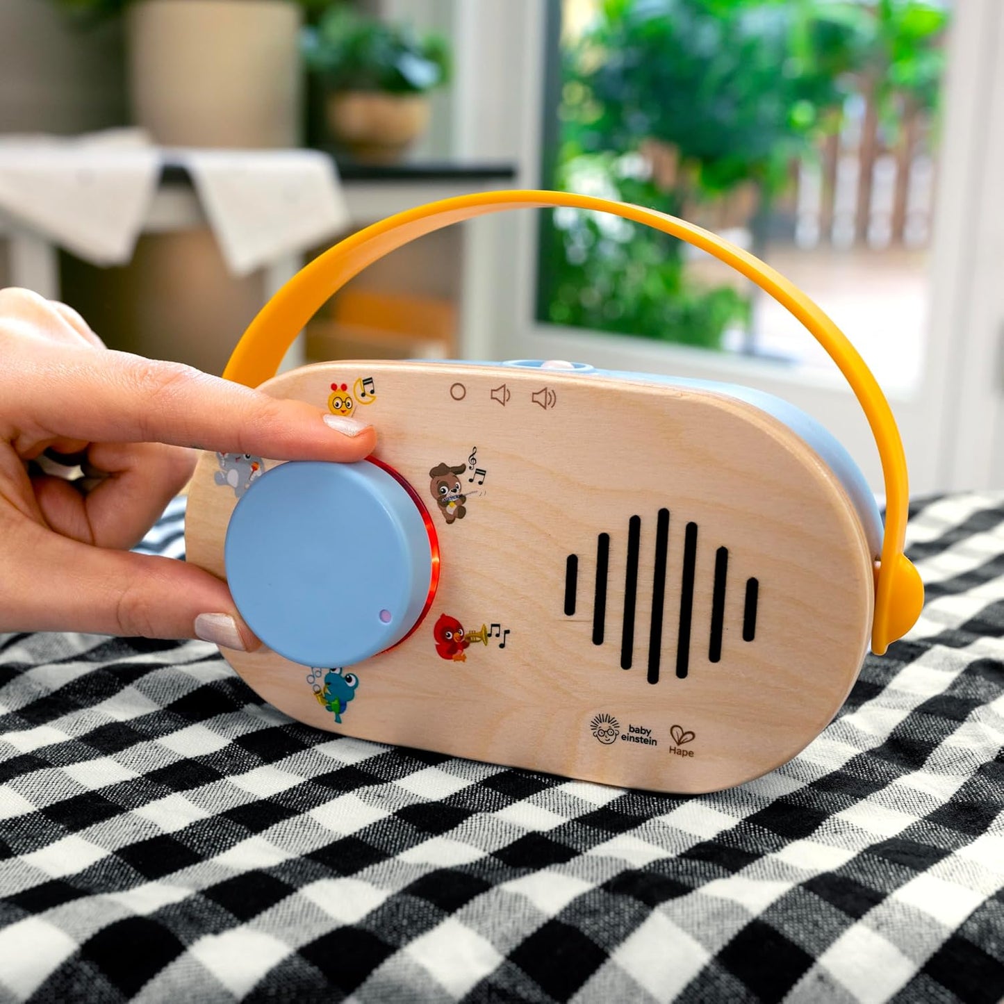 Baby Einstein + Hape Radio Musicale Discovery — Bois FSC, 40+ Sons & Lumières | Dès 6 Mois