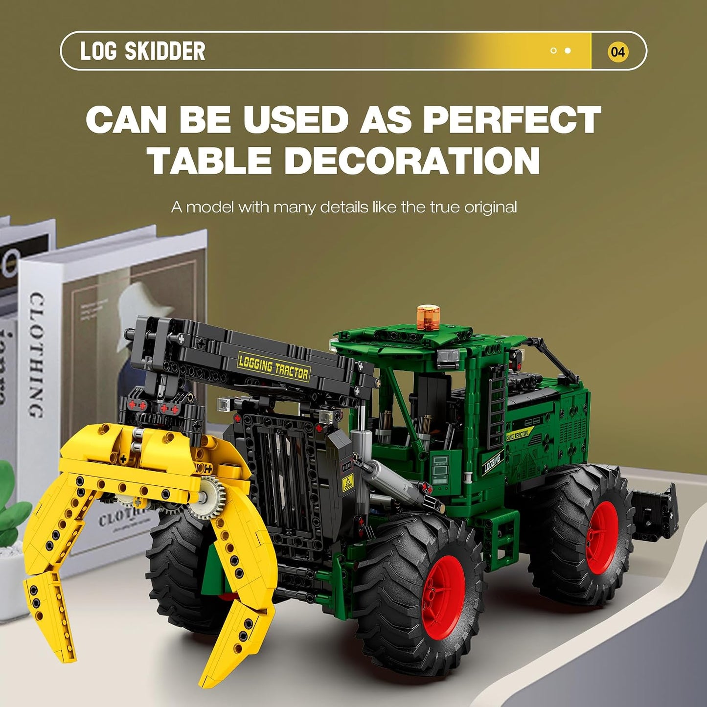 Reobrix Technic 22027 – Débusqueuse Forestière Télécommandée, Kit de Construction RC, 1612 pièces, pour Ados 14+ et Adultes - LumeraKids