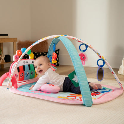 Baby Einstein Tapis d'Éveil 4-en-1 Kickin' Tunes — Piano, Musique & Langues | 0-36 Mois
