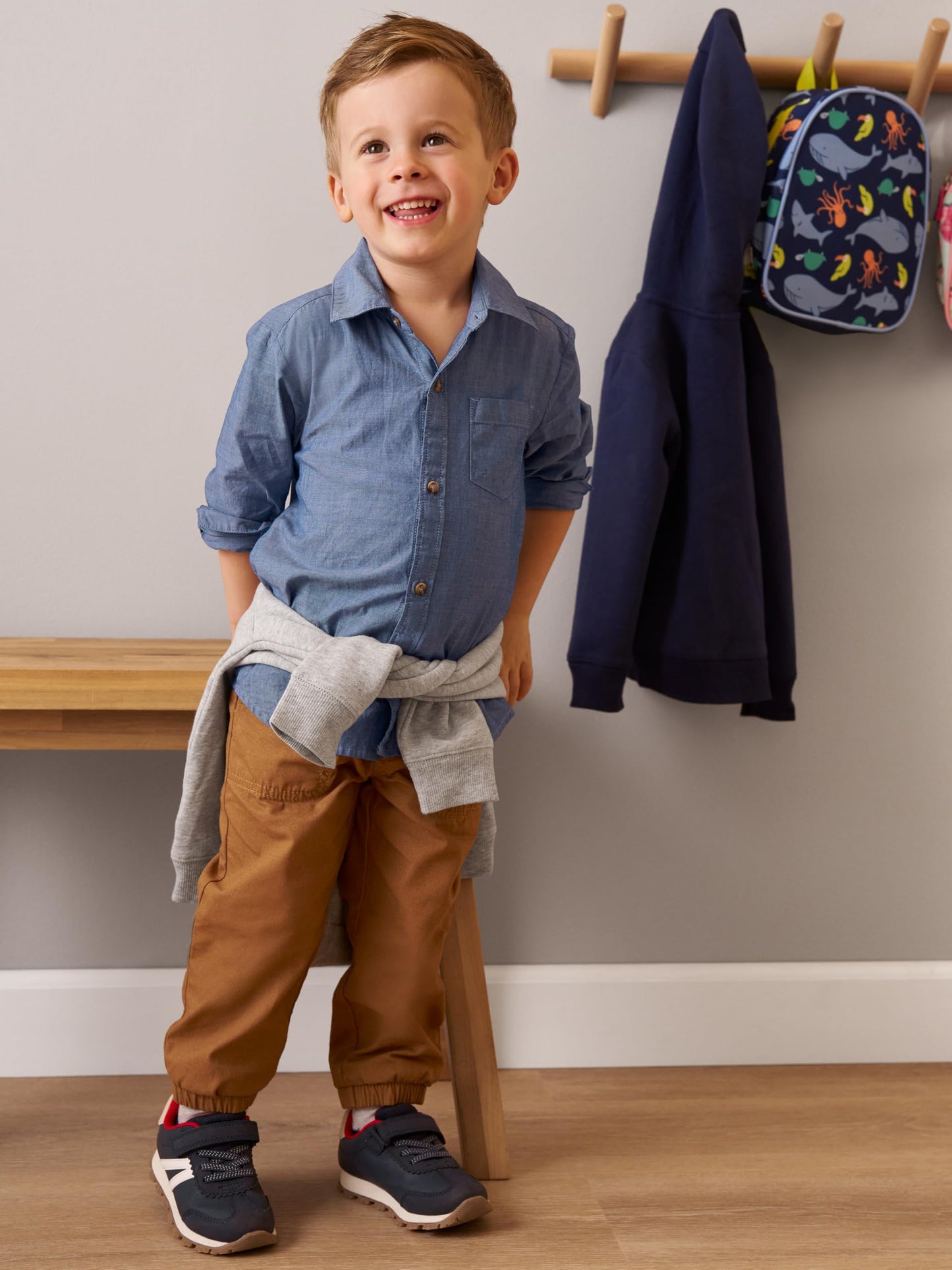 Ensemble 3 Pièces Garçon | 2 Hauts + Pantalon/Short | 100% Coton | 12 mois à 5T