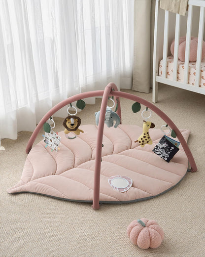 Tapis d'Éveil Bébé Feuille Géante — 6 Jouets Détachables | Blissful Diary - LumeraKids