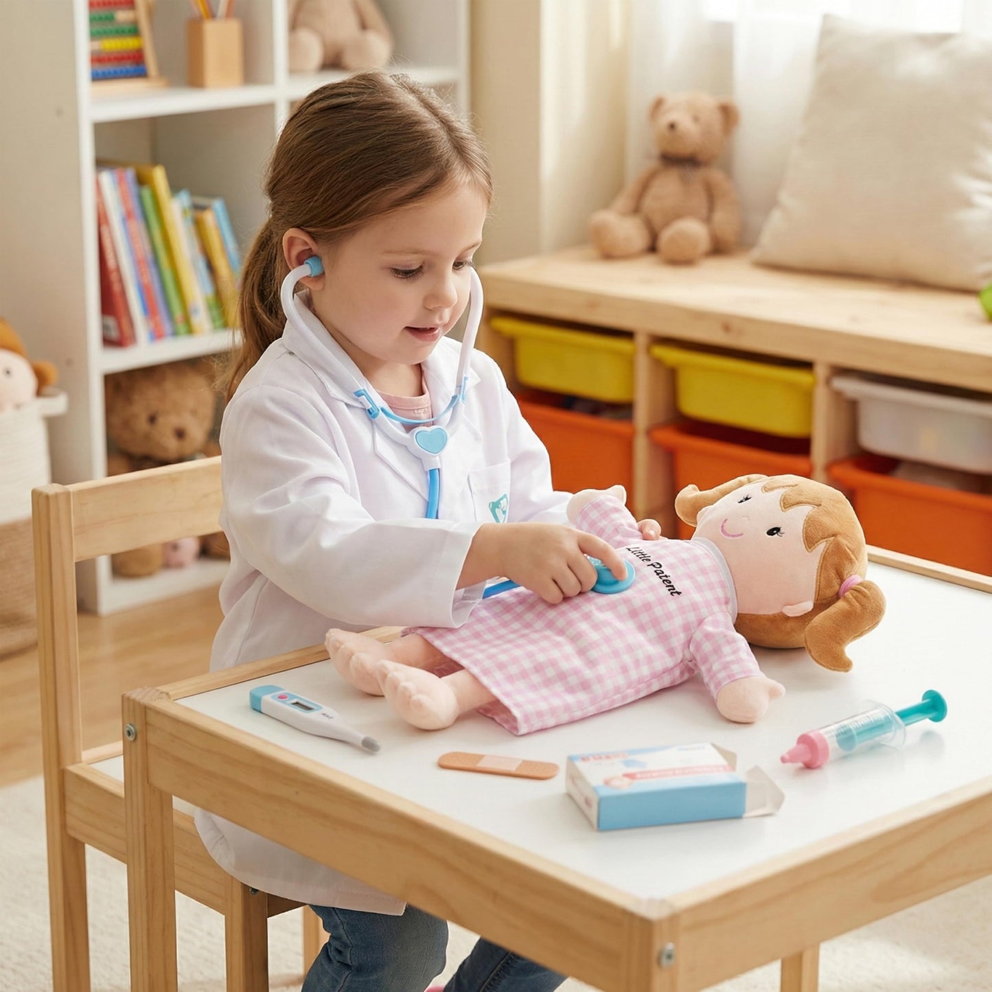 Poupée Éducative Dressy Friends – Prénom Personnalisable | Montessori Apprendre à S'habiller | Cadeau Filles & Garçons 2 ans+