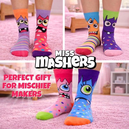 Chaussettes Dépareillées Enfant — Coffret 6 Paires | Miss Mashers