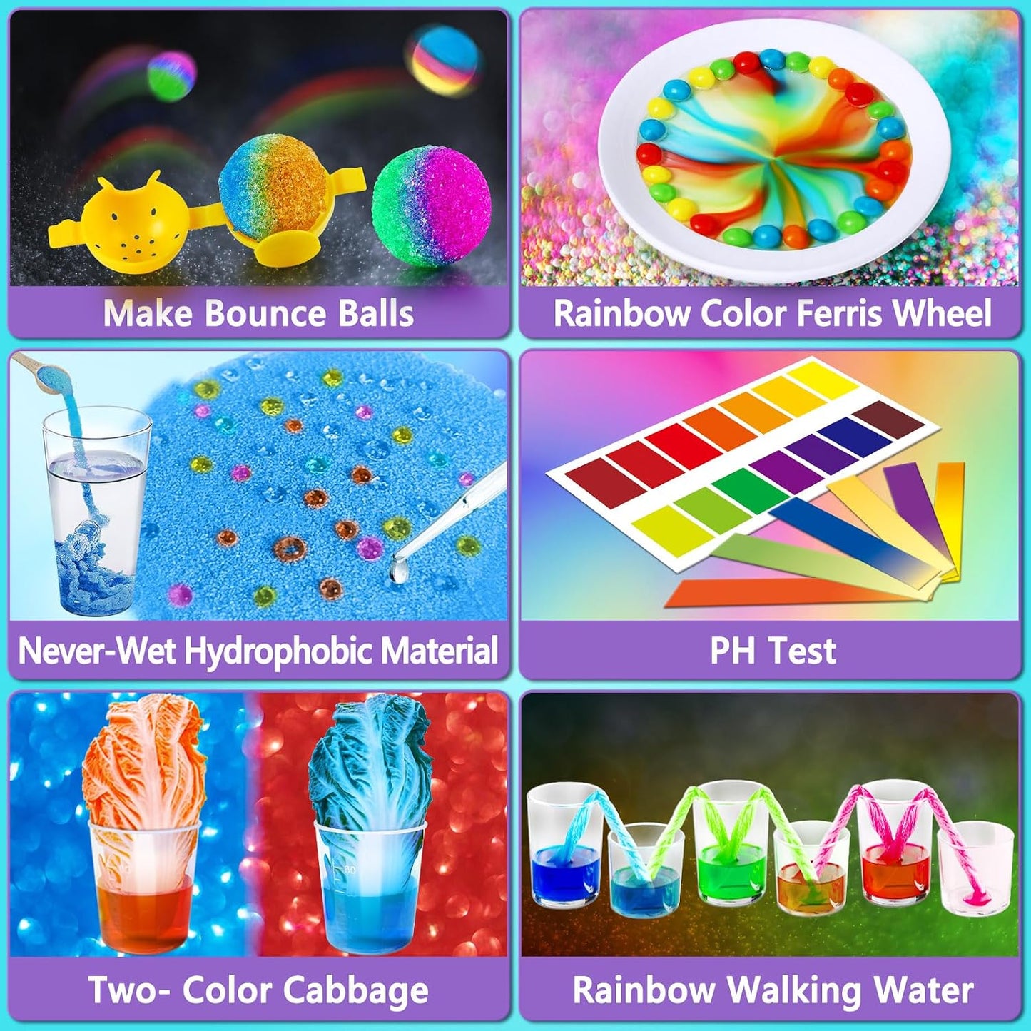Kit de sciences UNGLINGA – 70+ expériences pour enfants | Chimie, physique, volcan | Jouets éducatifs STEM, cadeau idéal pour jeunes scientifiques