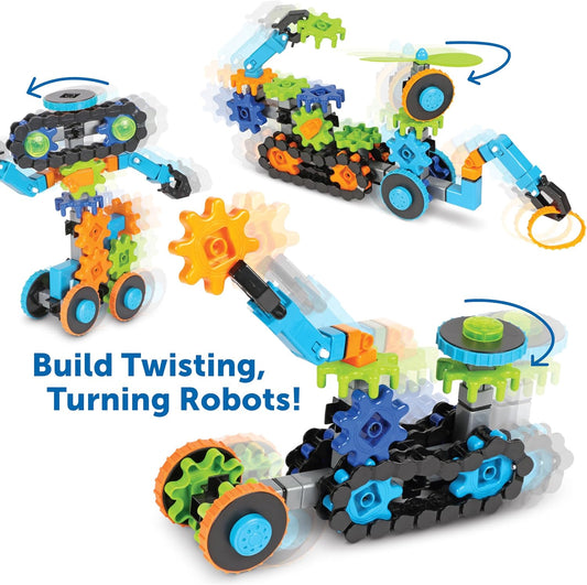Gears! Gears! Gears! Robots en Mouvement – Jeu de Construction STEM, 116 pièces, dès 5 ans - LumeraKids