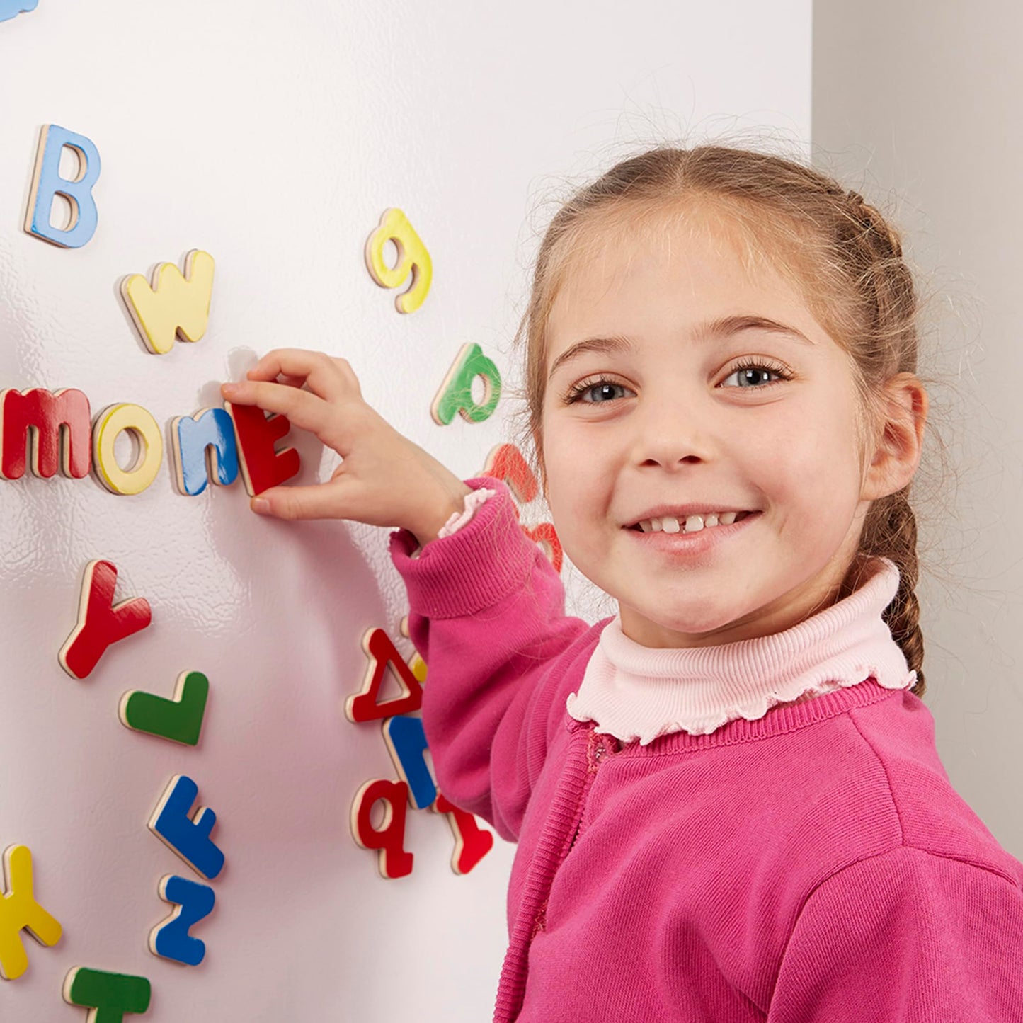 Melissa & Doug – 52 Lettres Magnétiques en Bois | Apprentissage ABC 3 ans+