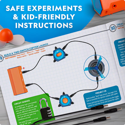 Kit de Circuits Électriques National Geographic — 60+ Projets STEM pour Enfants
