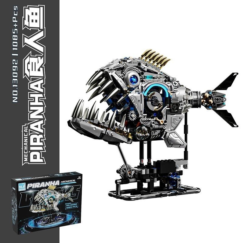 US And Electric Mechanical Lion And Whale Building Blocks That Also Double As Toys - 0 - LumeraKids