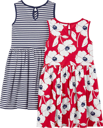 Lot de 2 Robes Filles – Simple Joys by Carter's | 100% Coton