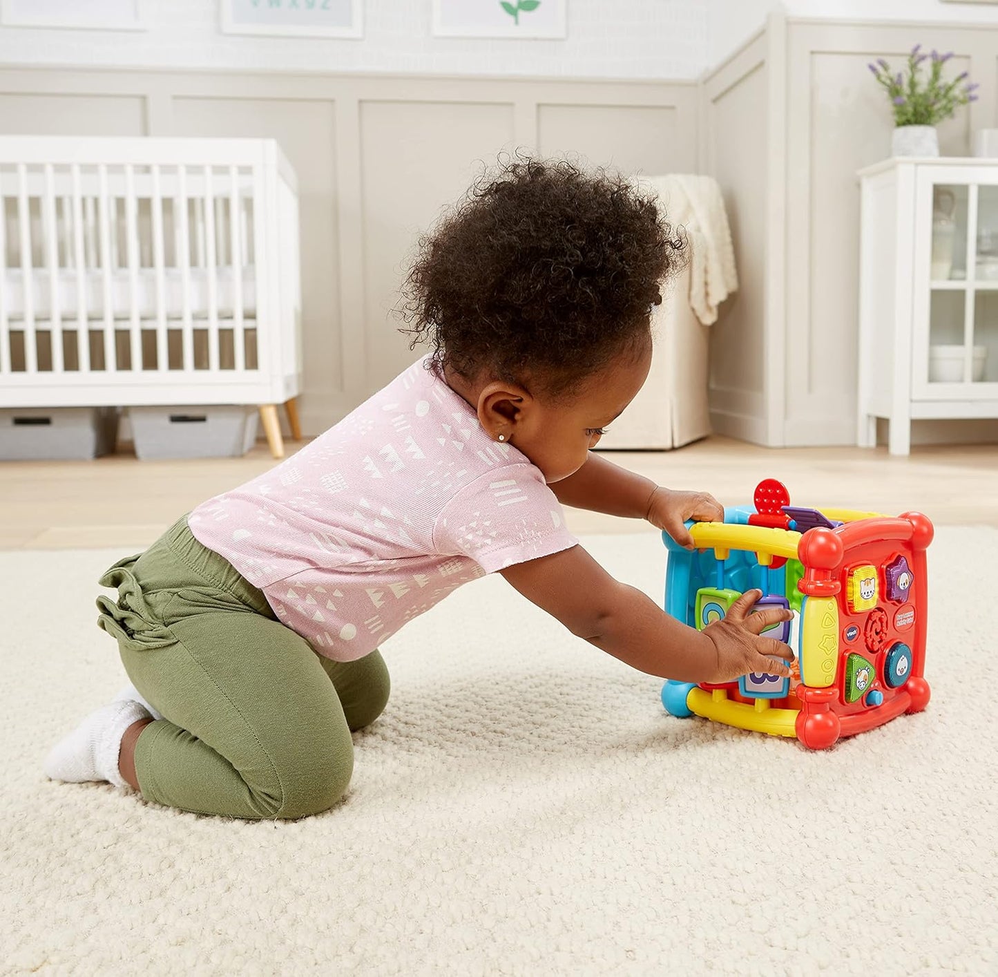 VTech Cube d'Activités Busy Learners — 5 Faces Interactives, Musique & Lumières | 6 Mois à 3 Ans