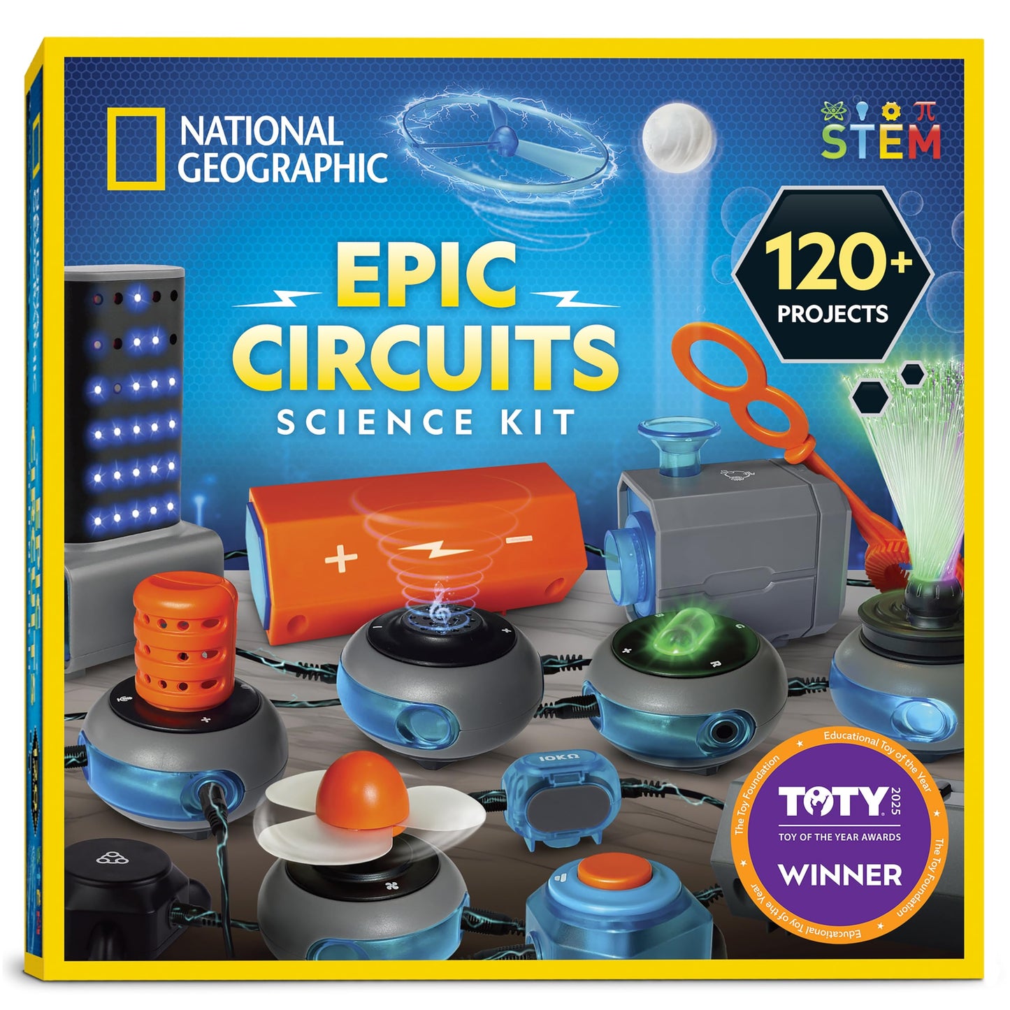 Kit de Circuits Électriques National Geographic — 60+ Projets STEM pour Enfants