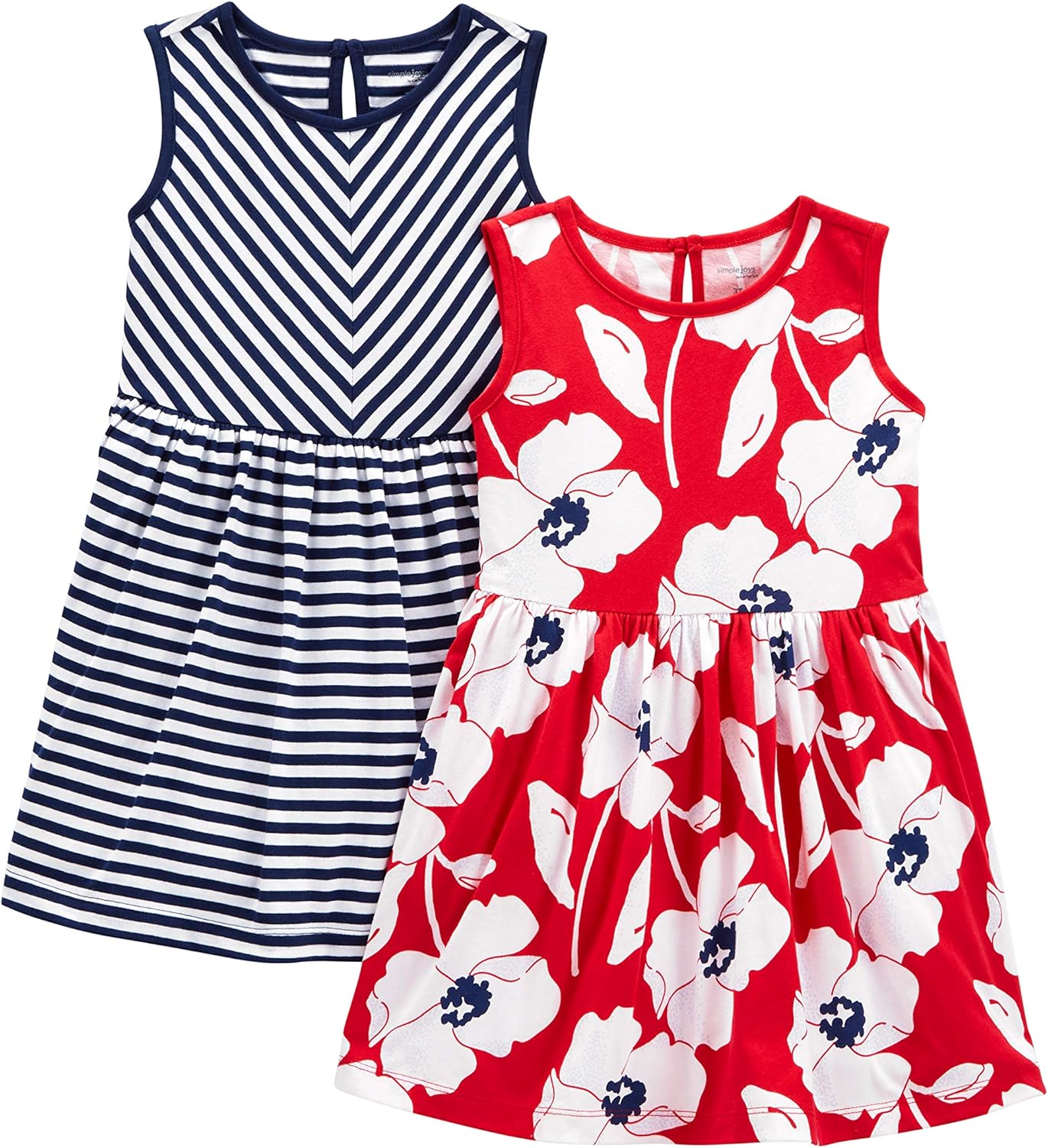 Lot de 2 Robes Filles – Simple Joys by Carter's | 100% Coton