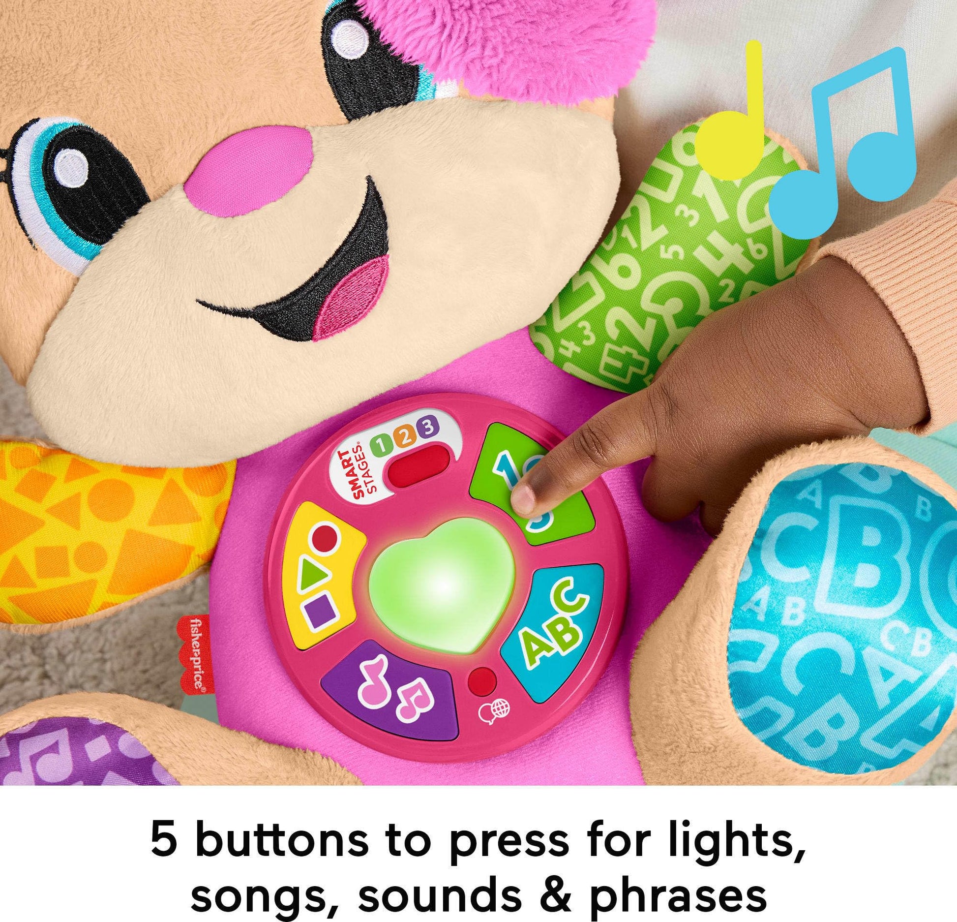 Fisher-Price Chiot Musical Laugh & Learn — 4 Langues | 6 Mois à 3 Ans - LumeraKids