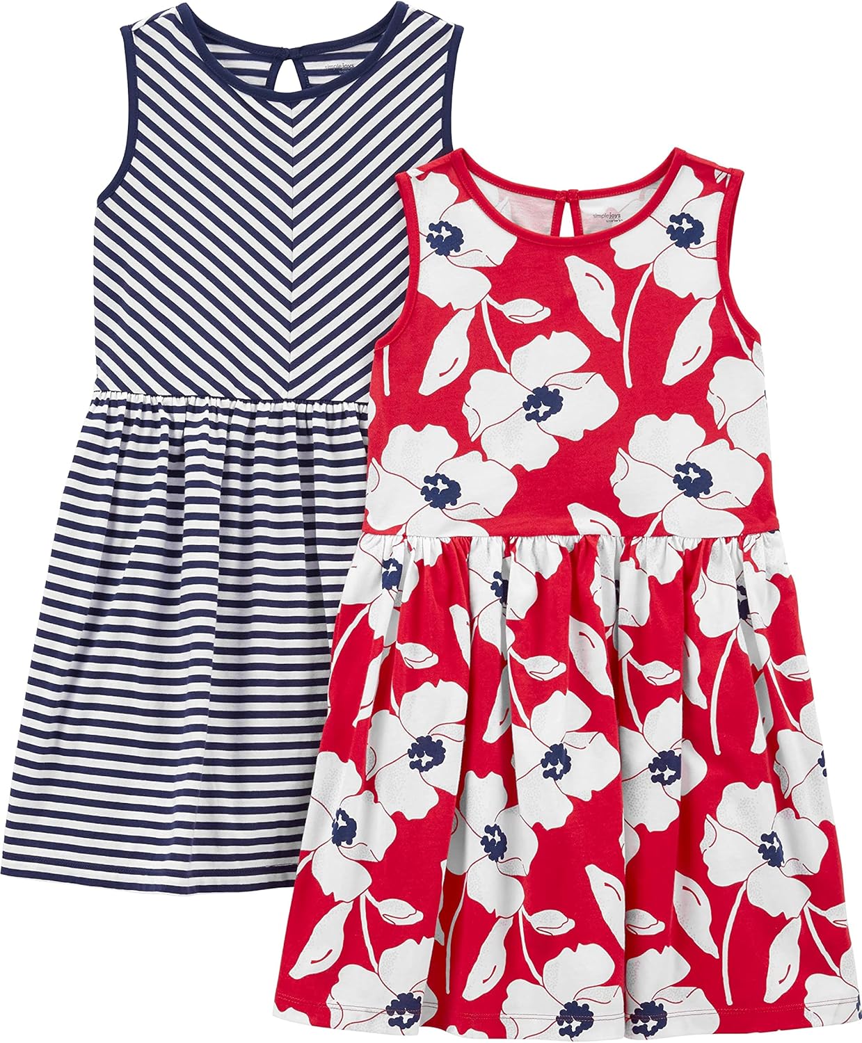 Lot de 2 Robes Filles – Simple Joys by Carter's | 100% Coton