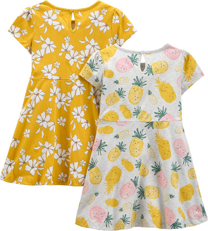 Lot de 2 Robes Filles – Simple Joys by Carter's | 100% Coton