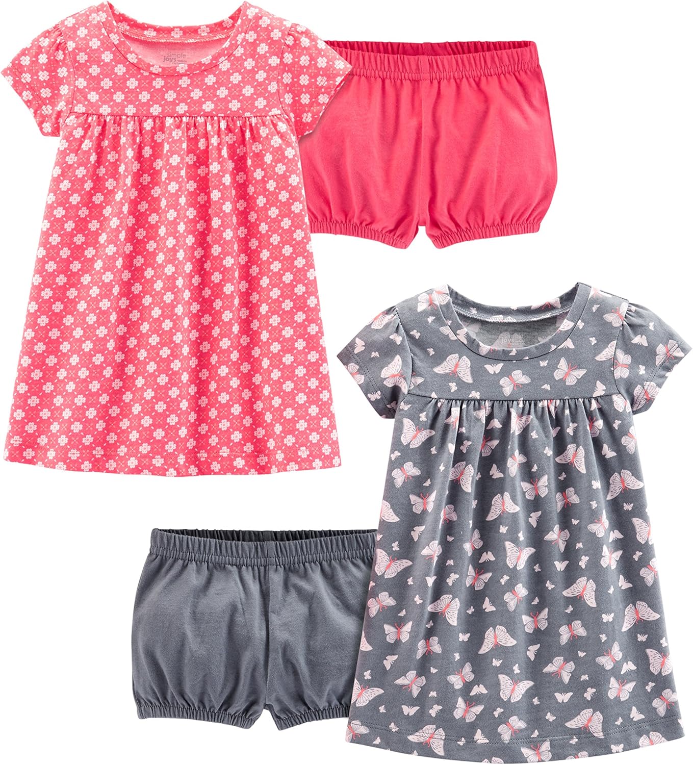 Lot de 2 Robes Filles – Simple Joys by Carter's | 100% Coton