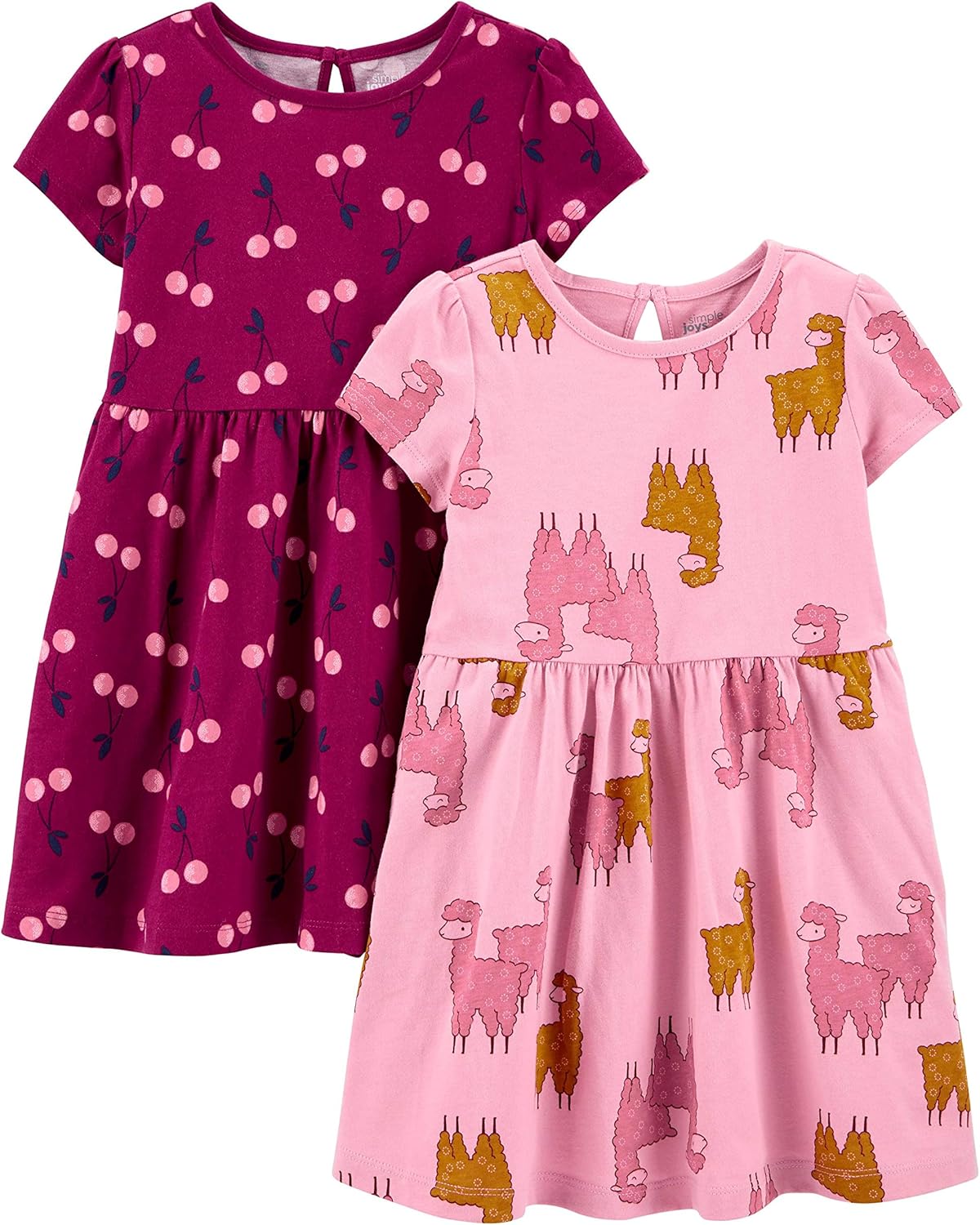 Lot de 2 Robes Filles – Simple Joys by Carter's | 100% Coton