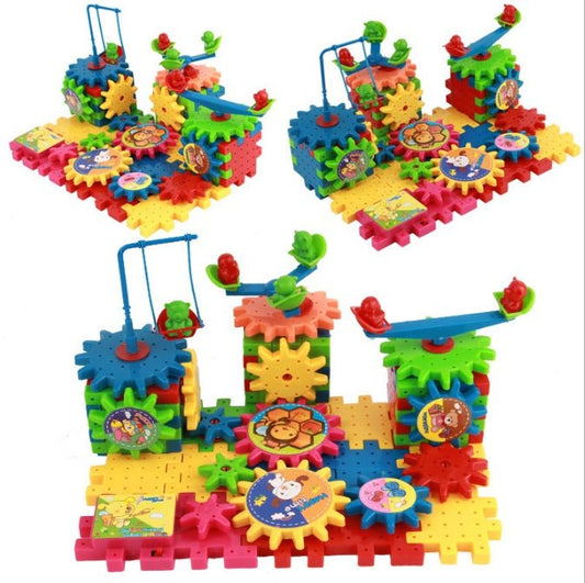 Children's DIY electric building blocks toys Puzzle paradise park creative building blocks Insert BLOCK - 0 - LumeraKids