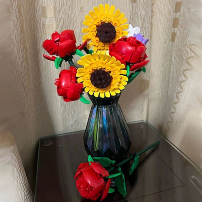 Compatible With Sunflower Bouquet Rose Building Blocks - 0 - LumeraKids