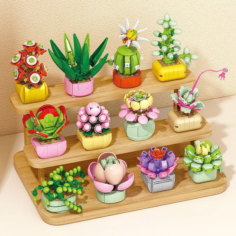 Succulent Small Particle Building Blocks Toy - 0 - LumeraKids