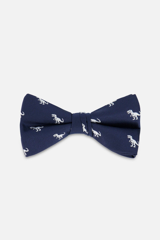 Bow Tie Blue Dino Print - Accessories - LumeraKids