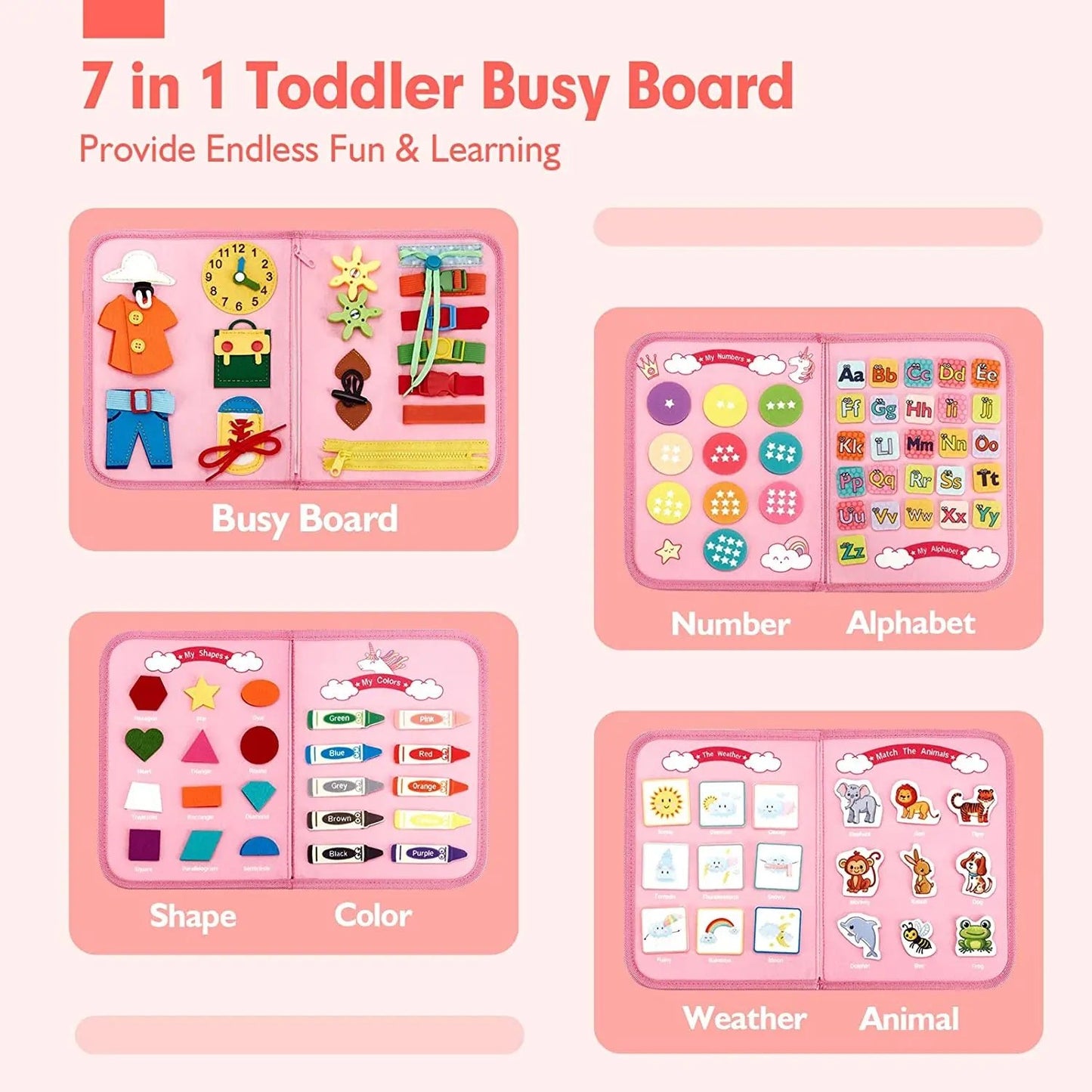 BusyBoard7 - Jouets éducatifs - LumeraKids