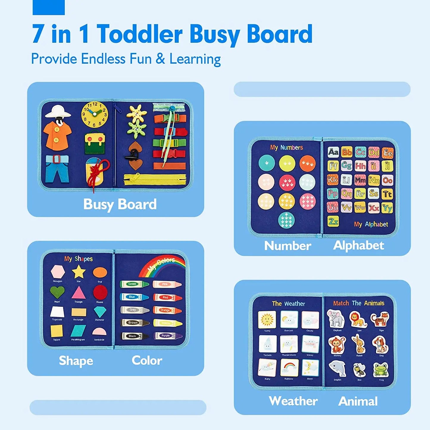 BusyBoard7 - Jouets éducatifs - LumeraKids