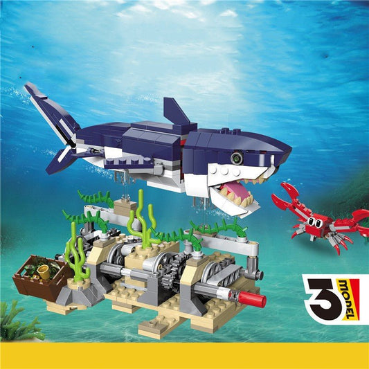 Building Blocks Changeable Series Submarine Creature Toys - 0 - LumeraKids