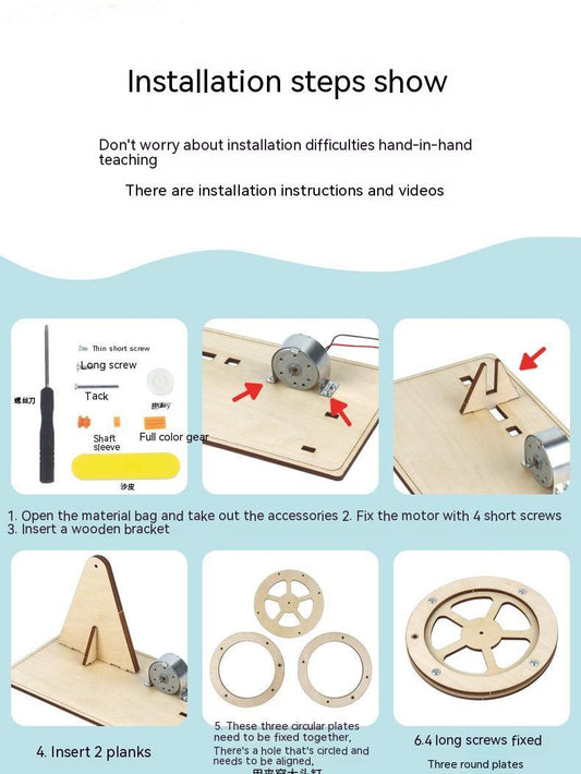 Générateur électrique portable DIY – Kit expérience scientifique en bois | STEM 7-14 ans - 0 - LumeraKids