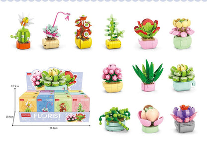 Succulent Small Particle Building Blocks Toy - 0 - LumeraKids