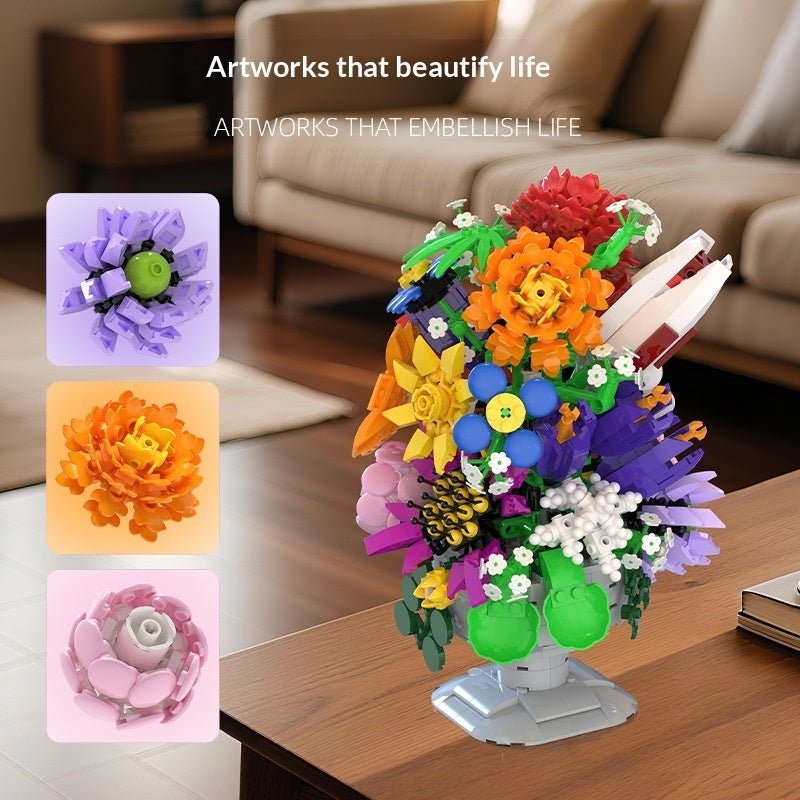 Small-piece Building Blocks Butterfly Puzzle Interlocking Gift Blocks Toy Ornaments - 0 - LumeraKids