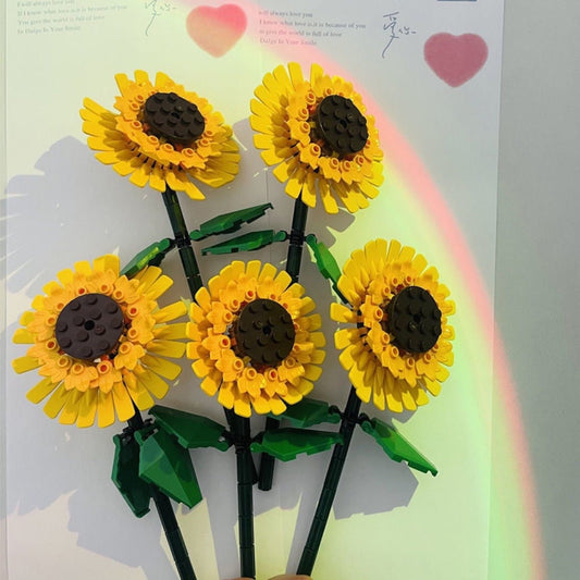 Compatible With Sunflower Bouquet Rose Building Blocks - 0 - LumeraKids