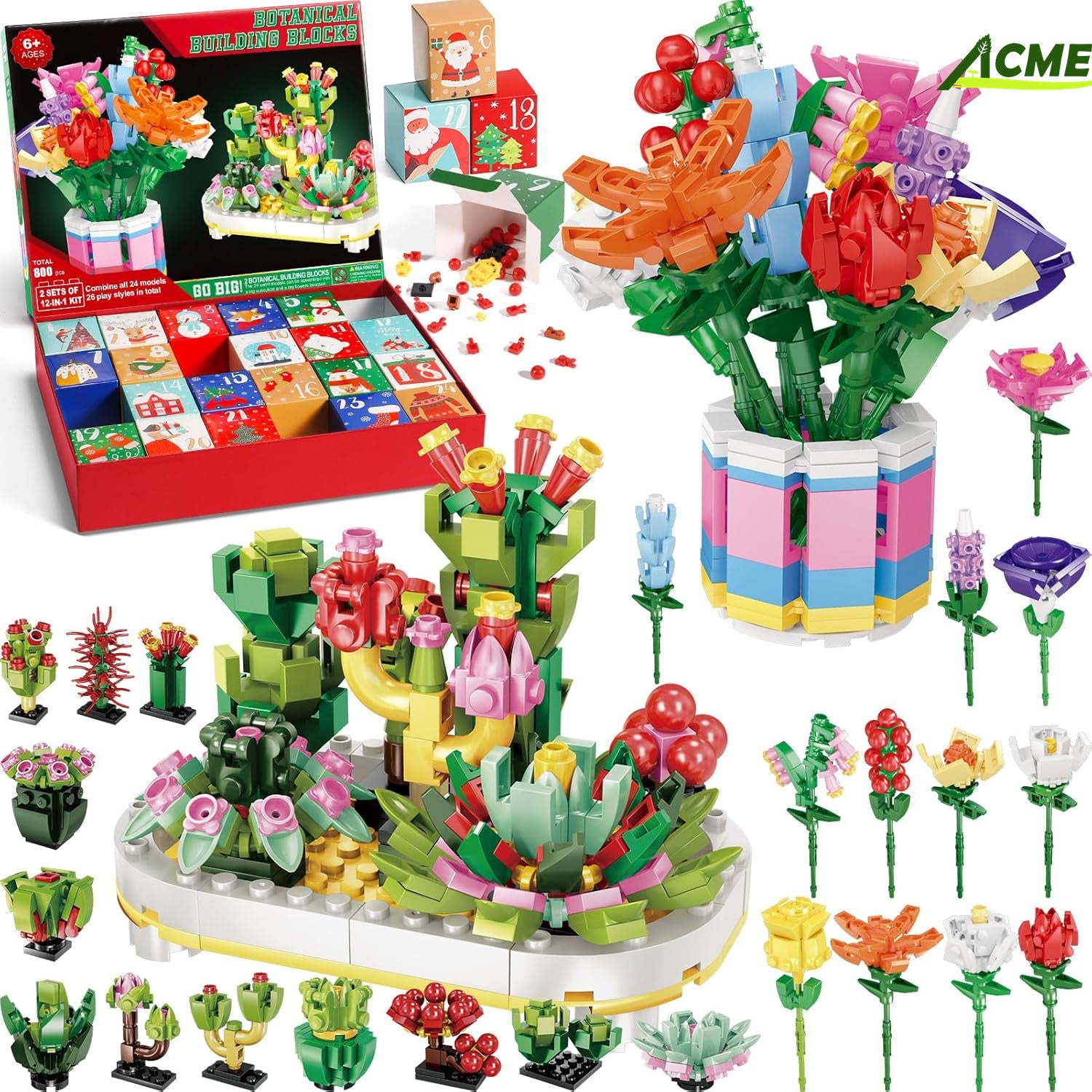 Small Particle Bouquet Building Blocks Christmas Blind Box - 0 - LumeraKids