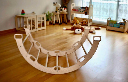 Montessori Climber Set: Arch, Rocker, Ramp, and Pillow - Climbing Arch and Rockers - LumeraKids