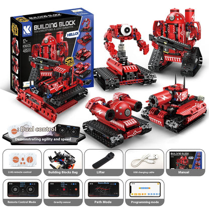 Programming Robot Electric Building Blocks Remote Control Car Toys - 0 - LumeraKids