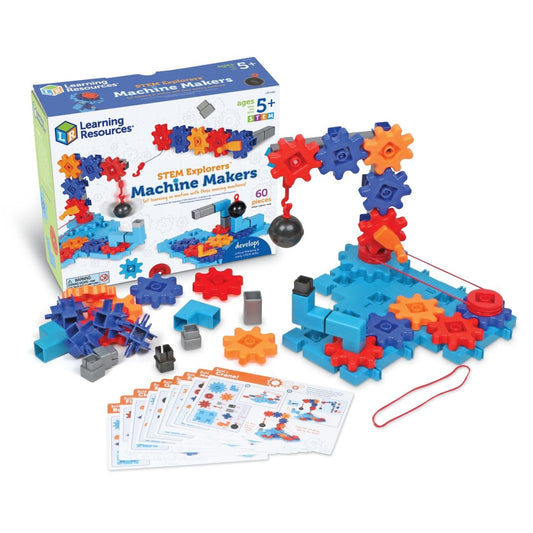 Learning Resources STEM Explorers™ Machine Makers – 60 Pièces, Dès 5 ans - LumeraKids