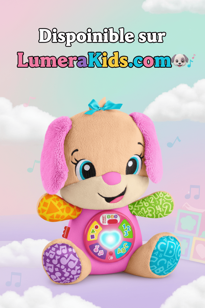 Fisher-Price Chiot Musical Laugh & Learn — 4 Langues | 6 Mois à 3 Ans - LumeraKids