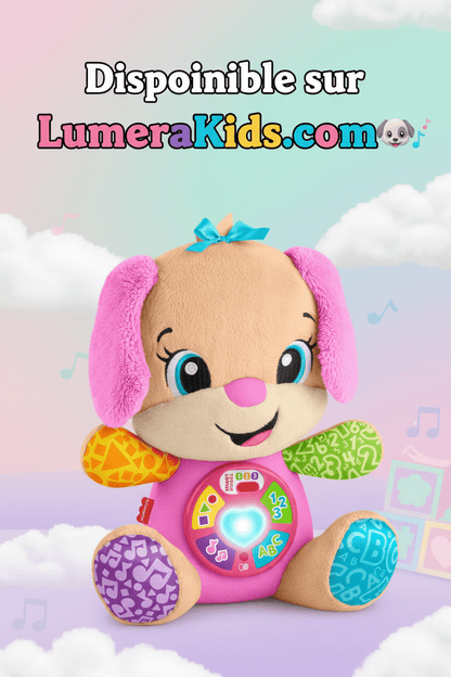 Fisher-Price Chiot Musical Laugh & Learn — 4 Langues | 6 Mois à 3 Ans - LumeraKids